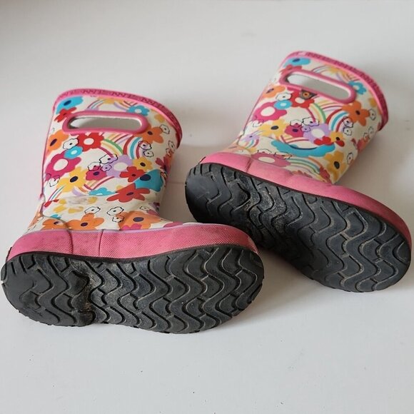 BOGS | Rain boots Rainbow Flower Kids Sz 8 - Picture 6 of 6